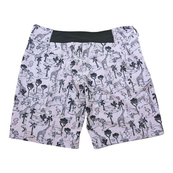 Stylish Black and White Graphic Athletic Shorts - Picture 2 of 13